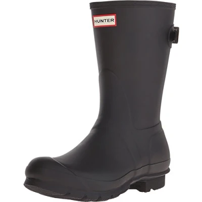 Image de Hunter Femme Short réglable dans Le Dos Original Botte de Pluie, Noir, 40 EU