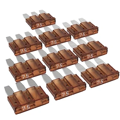Image de AUPROTEC Micro 3 Fusibles à lame MikrOTO III 5A 15A fusible enfichable d&#039;automobile choix : 7,5A ampère brun, 10 pcs