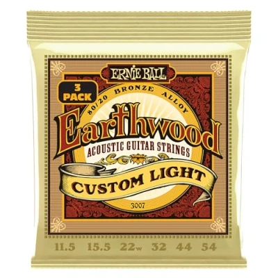 Image de Erthwd Custom Light 8020 Brnz Ac Gtr Strings 3 Pk 11.5 54