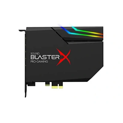Image de Creative BlasterX AE 5 Plus Carte Son de Jeu SABRE32 Ultra Classe Haute résolution PCI e et DAC 32 bits/384 kHz, SNR jusqu&#039;à 122 DB, éclairage RGB aurora