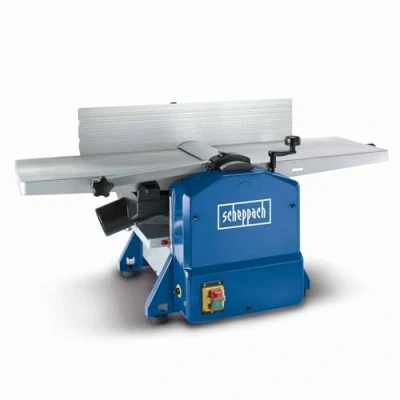 Image de Scheppach Raboteuse &amp; Dégauchisseuse compacte HMS1070 Puissance 1500W Butée inclinable Vitesse des fers 9000 1min Hauteur/largeur de passage 120 254mm 2 supplémentaires inclus