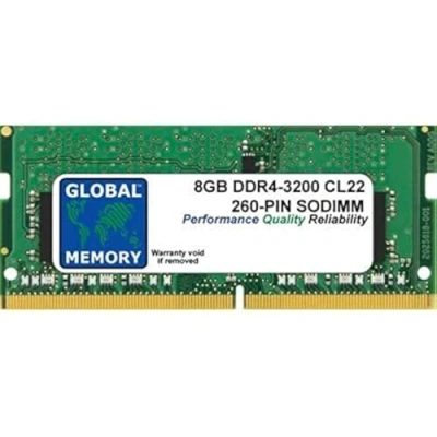 Image de 8Go DDR4 3200MHz PC4 25600 260 PIN SODIMM MÉMOIRE RAM POUR ORDINATEURS PORTABLES