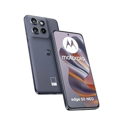 Image de Motorola Edge 50 Neo (8/256 Go, Sony LYTIA™ 700C + 13 10 MP Selfie 32 MP, écran 6,36&quot; POLED 120 Hz, IP68, MediaTek MTK 24M, batterie 4310 mAh, Charge 68 W, Android 14), Pantone Grisaille