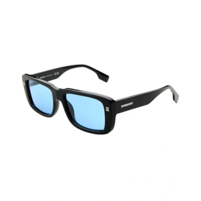 Image de Burberry Jarvis Unisex Lunettes de soleil, Taille: 55, Black/light blue