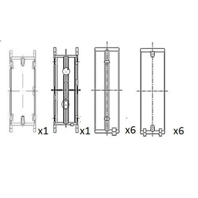 Image de FAI AutoParts BM1064 STD Coussinet de vilebrequin BMW: 3 Berline, Coupe, 1 5 portes