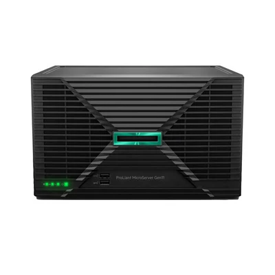 Image de Hewlett Packard Enterprise HPE ProLiant MicroServer Gen11 Serveur Montable sur rack 1 voie x Pentium Gold G7400 jusq