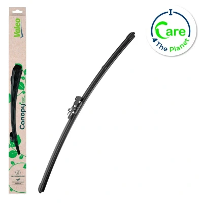 Image de Balai d&#039;essuie glace Valeo Canopy 583945 475mm plat, caoutchouc d&#039;essuyage composé de &gt;80 % matériaux durabl.