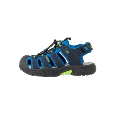 Image de LICO Nimbo Sandales de randonnée pour enfants, Taille: 33, Blau/lemon Imitation cuir/textile