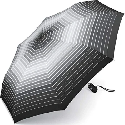 Image de Esprit Parapluie de poche Easymatic Light Gradient Stripes, Noir , 97 cm