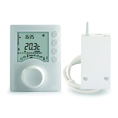 Image de Delta Dore Thermostat programmable sans fil Tybox 1137 pour chaudière, pompe à chaleur et poêle bois. Programmation Gestion du chauffage 6053064