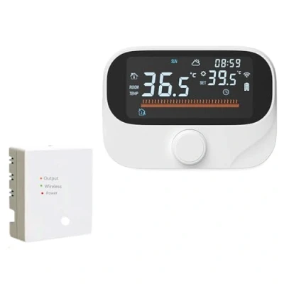 Image de Thermostat de Chauffage WiFi pour chaudière à gaz, programmable sans Fil, Contrôle Intelligent par Application, Compatible Alexa/Google, 6 Programmes Quotidiens