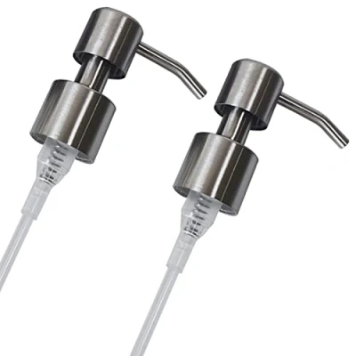 Image de 2 Pièces Pompe de Rechange INOX à Finition Brossée,Pompe Savon,Pompe pour Upcycling Distributeur Savon Liquide en Acier Inoxydable Cuisine,Salle Bain