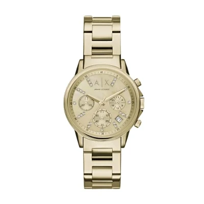 Image de Armani Exchange Montre à aiguilles goldcoloured, Femme, Taille: One Size, Gold coloured