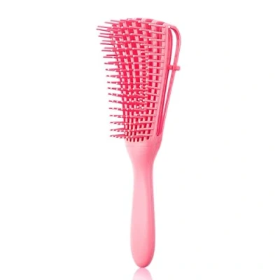 Image de Daletu Brosse cheveux Bouclés, Démêlante Magique Sans Douleur Filleanti casse, pour Afro 3a à 4c Crépus/Ondulés/Humides/Secs longs bouclés épais (Rose)