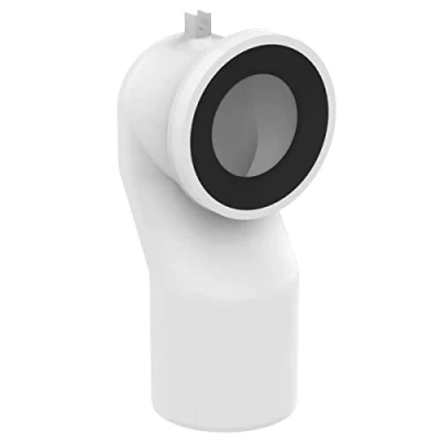 Image de Ideal Standard Pipe Coude de Raccordement pour WC Toilettes Evacuation Sortie Verticale Distance 175 205 MM Blanc J324867