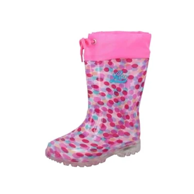 Image de LICO Power Blinky Bottes en caoutchouc pour enfants, Taille: 32, Pink/rosa/türkis Matière synthétique / textile