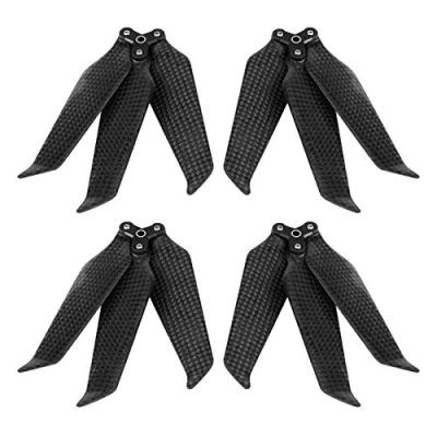 Image de EVTSCAN Hélices en Fibre de Carbone, hélice à 3 pales réduction Bruit Fiber Carbone 8743 pour DJI Mavic 2 Pro/Zoom