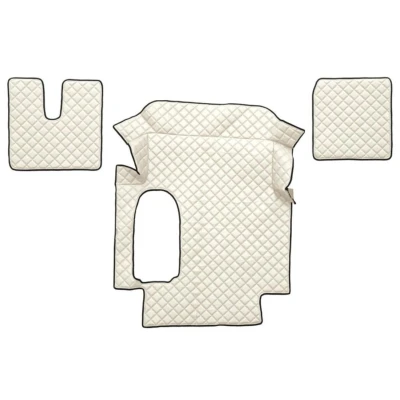 Image de F CORE FL21 CHAMP Ensemble de tapis sol Similicuir avant 3 blanc ivoire