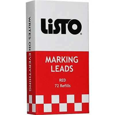 Image de Marking Pencil Refill, For 1620, 72 Sticks/BX, Red, Sold as 1 Box