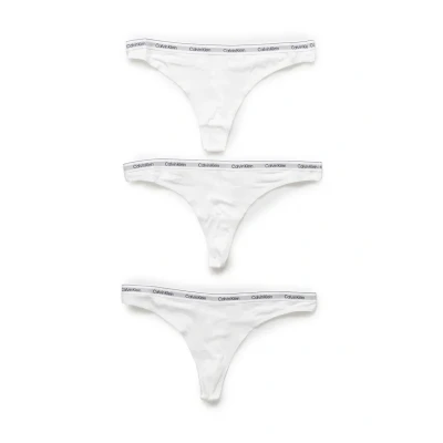 Image de Calvin Klein 3 PACK String, Femme, Taille: XL, White