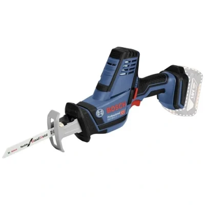 Image de Bosch Professional Scie Sabre GSA 18 V Li C sans Batterie avec Lame de Scie, Bleu, en carton