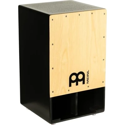 Image de Meinl Percussion Subwoofer Cajon Instrument Grande drum box avec 2 rosaces projetant le son Surface de jeu American White Ash (SUBCAJ1AWA)