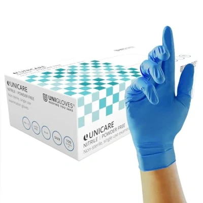 Image de Unigloves UCN1204 Boite de 100 gants en vinyle non poudrés Taille L