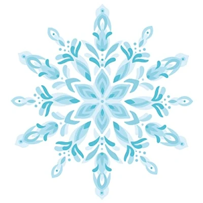 Image de Sizzix Layered Stencils 4PK Snowflake 664932 Chapitre 4 2022, Taille Unique
