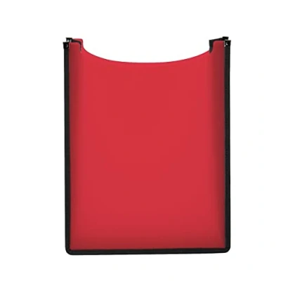Image de HERMA 19550 Boîte à cahiers A4 en plastique transparent rouge ouvert pour enfants classeurs feuilles mobiles, livres, scolaires, blocs notes et documents, dossier robuste sac dos