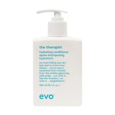 Image de EVO The Therapist Après shampoing hydratant pour cheveux secs et colorés, donne souplesse, brillance réduit les frisottis, végétalien, sans sulfate, 300 ml