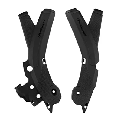 Image de POLISPORT 8473000001 Ensemble de plaques protection en plastique durable et résistant aux chocs compatible avec les motos Sherco couleur noir