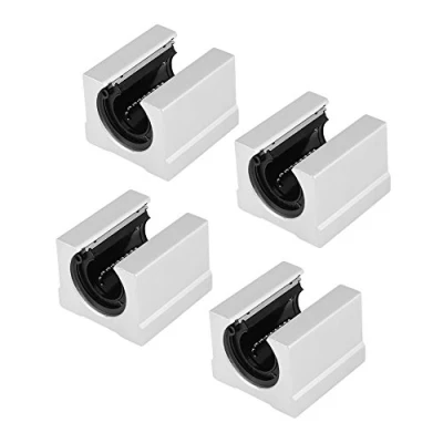 Image de bloc coulissant, linéaire, blocs linéaires 4pcs sbr20uu ouvert, mouvement palier lisse, imprimante 3D, pièces de commande numérique par ordinateur 20 * 39 11mm pour machines outils