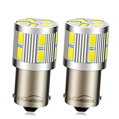 Image de Ruiandsion 1156 Ampoules LED, 2pcs 1141 1003 LED BA15S 6V Super Lumineux 5630 17SMD Remplacement pour Clignotants Arrières de Secours, Blanc