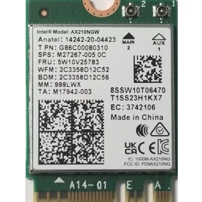 Image de Intel AX210 IEEE 802.11ax Adaptateur combo Wi Fi / Bluetooth 5.3 tri bande
