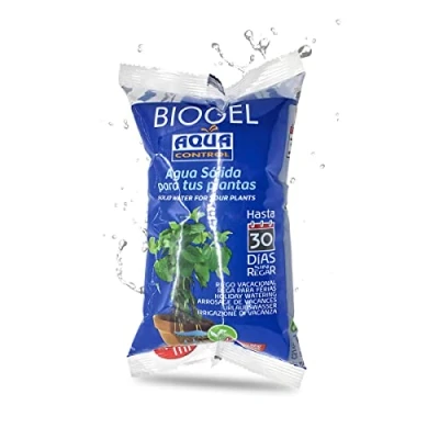 Image de AQUA CONTROL Biogel C2140 Eau Solide pour Vos Plantes, Idéale l&#039;Arrosage Durant Vacances, jusqu&#039;à 30 Jours sans Arrosage, 400 ML