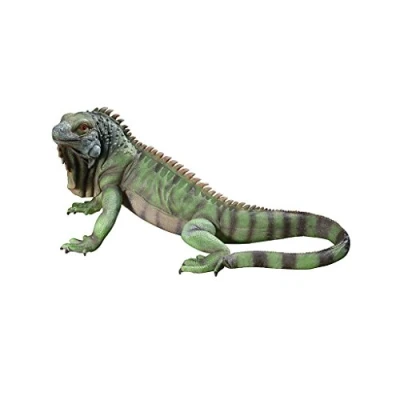 Image de Design Toscano Iggy l&#039;Iguane Statue de Jardin, 56 cm, polyrésine, palette complète couleur