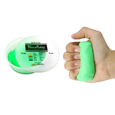 Image de CanDo TheraPutty Pâte à malaxer 113 g vert (moyen)
