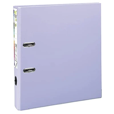 Image de Exacompta Réf. 53107E 1 Classeur à levier A4 maxi Prem&#039;Touch Dos 50 mm Mécanique 55 Dimensions extérieures : 32 x 30 5 cm Format classer Coloris Lilas