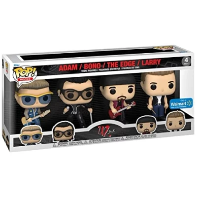 Image de Funko U2 Zoo TV Tour Bono, Larry, The Edge et Adam, Pack de 4 Pop! Vinyle