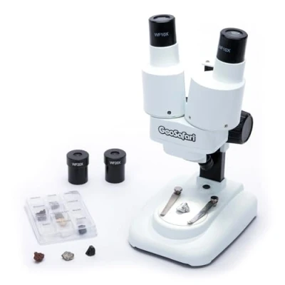 Image de Learning Resources Microscope stéréoscopique GeoSafari pour visualiser des objets 3D de près, à partir 8 ans