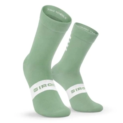 Image de SIROKO Chaussettes Vélo S1 olive Sa Calobra M L Vert