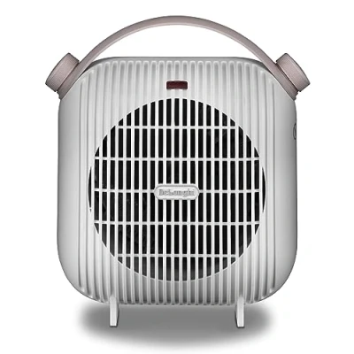 Image de De&#039;Longhi HFS30B24.W Ventilateur de table, 2 niveaux puissance, ventilation d&#039;été, protection anti goutte, poignée, système basculement, lumière, antigel, léger, blanc