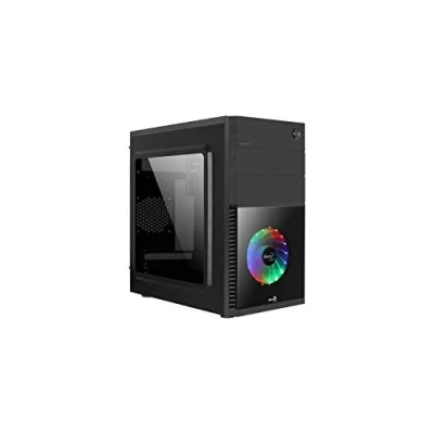 Image de Boîtier Mini Tour Micro ATX Cosmo C RGB avec Panneau Vitré, Noir