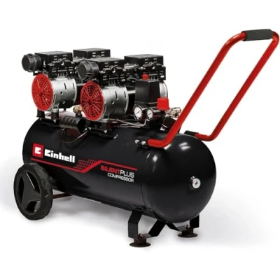 Image de Einhell Compresseur Silencieux TE AC 270/50 Silent Plus (1500 W, Max. 8 bar, Cuve 50L , 270 L/min, 54dB, moteur sans huile ni entretien)