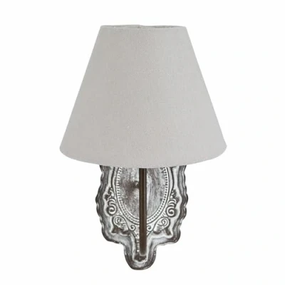 Image de LOBERON Applique Abondant H/L/P env. 34 20 29 cm Polyester Coton gris vieilli