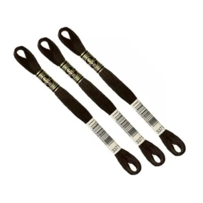 Image de DMC 3371 Lot de 3 écheveaux fils en coton pour point croix 8 m