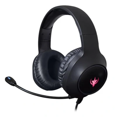 Image de SPYCO Impulse HE 121, Casque Gaming, Driver Audio 50 mm, Prise USB 3,5 Microphone omnidirectionnel, Logo RVB, léger, pour PC/Mac/Xbox One/PS4/Nintendo Switch