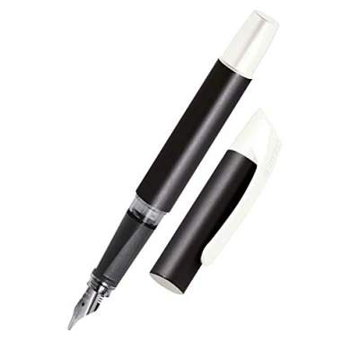 Image de Stylo plume calligrapie ONLINE Campus Noir calligraphie 1,4 mm robuste, utilise des cartouches d&#039;encre standard, rechargeable, pour filles/garçons/adultes