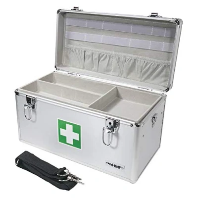 Image de HMF 14701 09 Boîte Premiers Soins Vide, multi usage à pharmacie, 40 x 22,5 20,5 cm