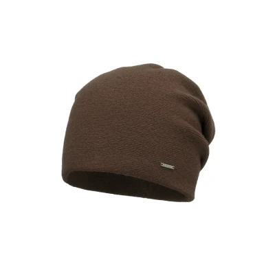 Image de VIVISENCE Bonnet pour Femme L&#039;automne Et l&#039;hiver Classique Ajusté en Laine avec Trois Plis À L&#039;arrière Un Ajustement Parfait Plaque Doublure Isolante Intérieure 7085, Marrion,Taille Unique
